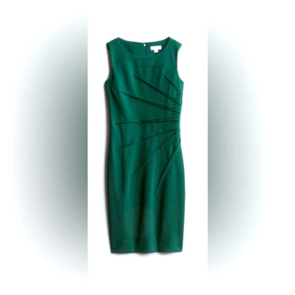 Calvin Klein Dresses & Skirts - Dark green Calvin Klein Starburst Sheath Dress with tags. Size 2.